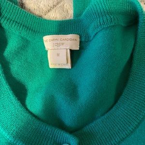 J. Crew Caryn Cardigan Medium Green